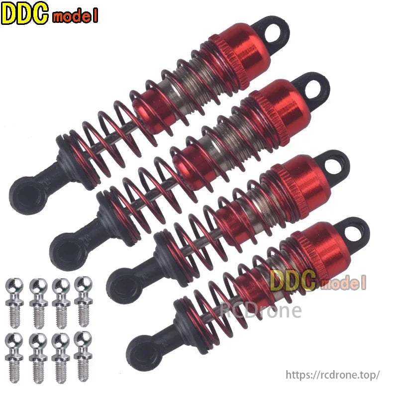 DDC model UDIRC series 1/16 RC car parts include upgrade motor, servo, metal differential gear, wheel, and ESC for UD1601/02/03/07/05/06.