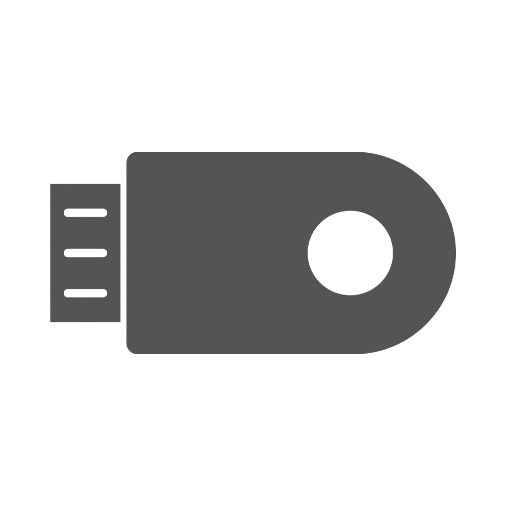 Jetson DOFBOT U Disk USB flash drive with preloaded system setup files, side view with keyring hole