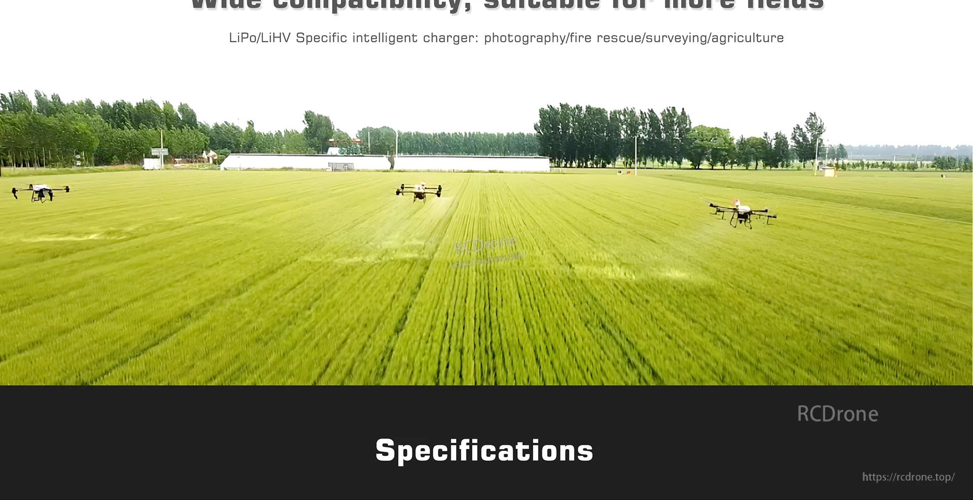 UP2000-14S LiPo Charger, Universal LiPo/LiHV charger for drones, ideal for photography, firefighting, surveying, and agricultural applications.