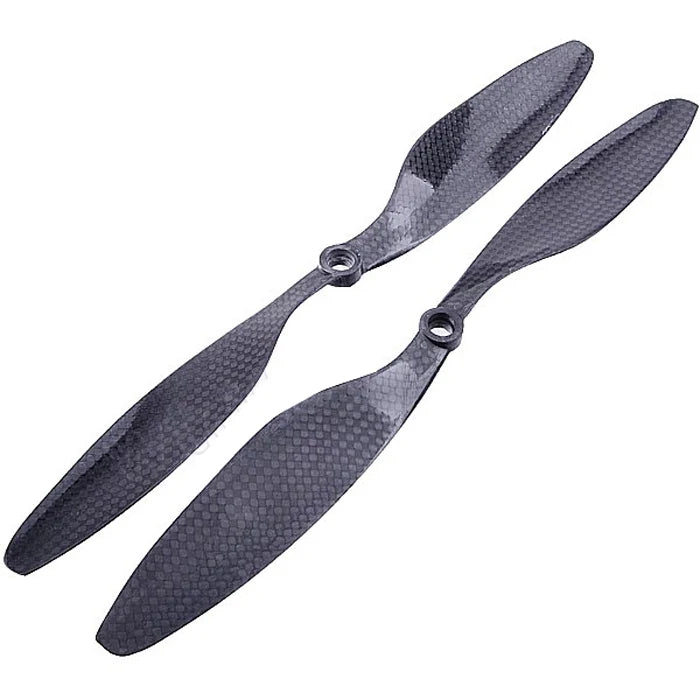 4 Pairs 9.0x4.7 8mm 3K Carbon Fiber Propeller CW C...
