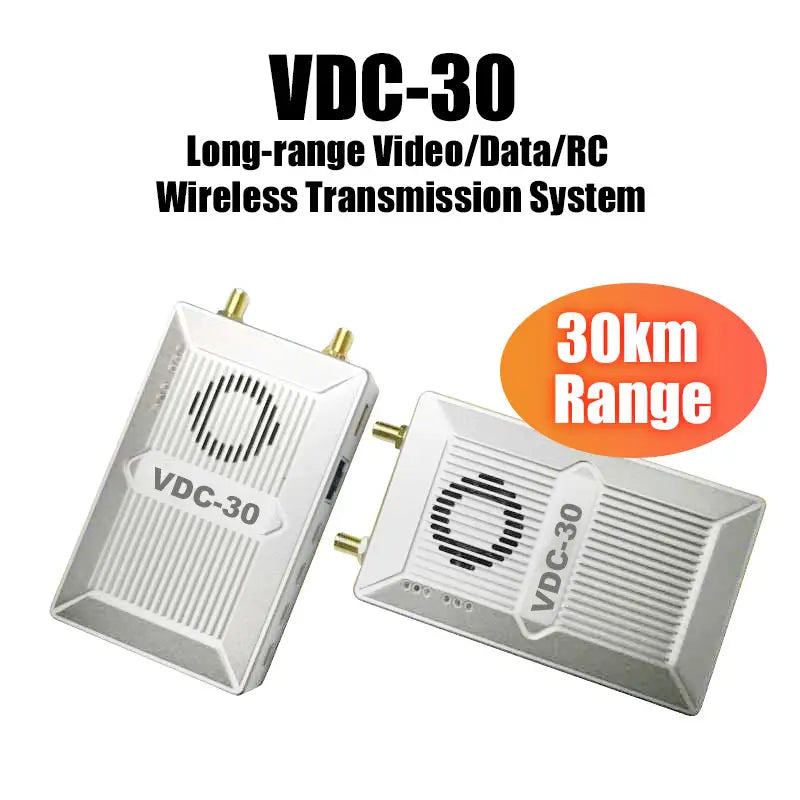 Foxtech VDC-30, VDC-30 Long-range Video/Data/RC Wireless Transmission System 30km Range VDC