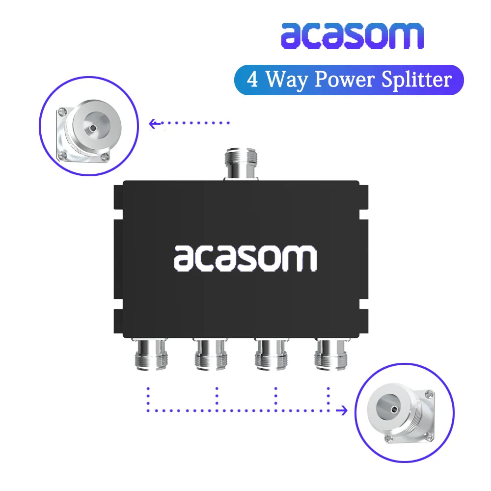 acasom Way Splitter 4 Power Splitter 