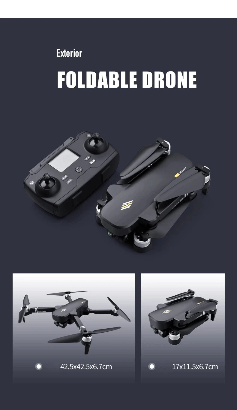 8811 Pro Drone - 6k HD Mechanical Gimbal Camera 2km Distance 5G Wifi Gps System Supports 32G TF Card Drones Professional Camera Drone 25 8811 Pro Drone, Exterior FOLDABLE DRONE 42.5x42.5x6.7