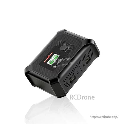 Ultra Power UP-PD2 charger angled view showing vented side panel and dual channel output ports