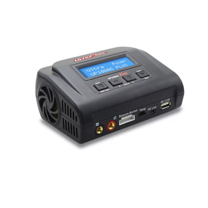 Ultra Power UP100AC PLUS: 100W, 10A lithium battery charger with LCD display and multiple ports for efficient, balanced charging.