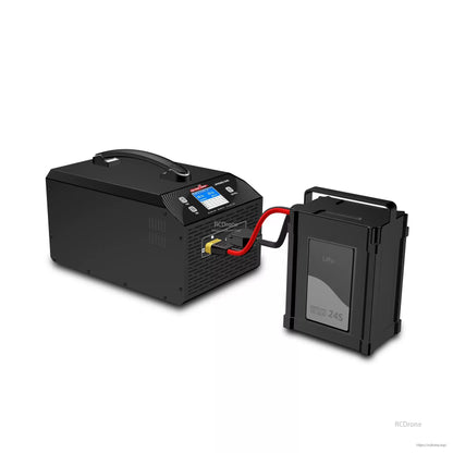 Ultra Power UP2000-24S 2000W charger for 16–24S LiPo/LiHV, 2.4" screen, 100–240V input, paired with 24S 20000mAh battery.