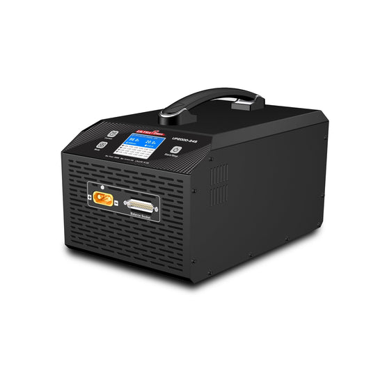 Ultra Power UP2000-24S 2000W 25A Intelligent Charger for 16–24S LiPo/LiHV, 2.4" Screen, 100–240V AC