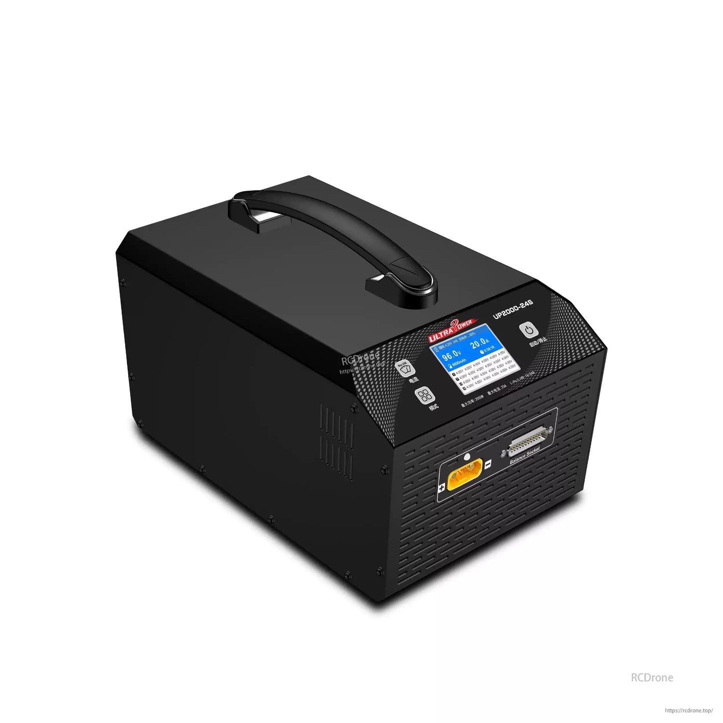 Ultra Power UP2000-24S 2000W 25A Intelligent Charger for 16–24S LiPo/LiHV, 2.4" Screen, 100–240V AC