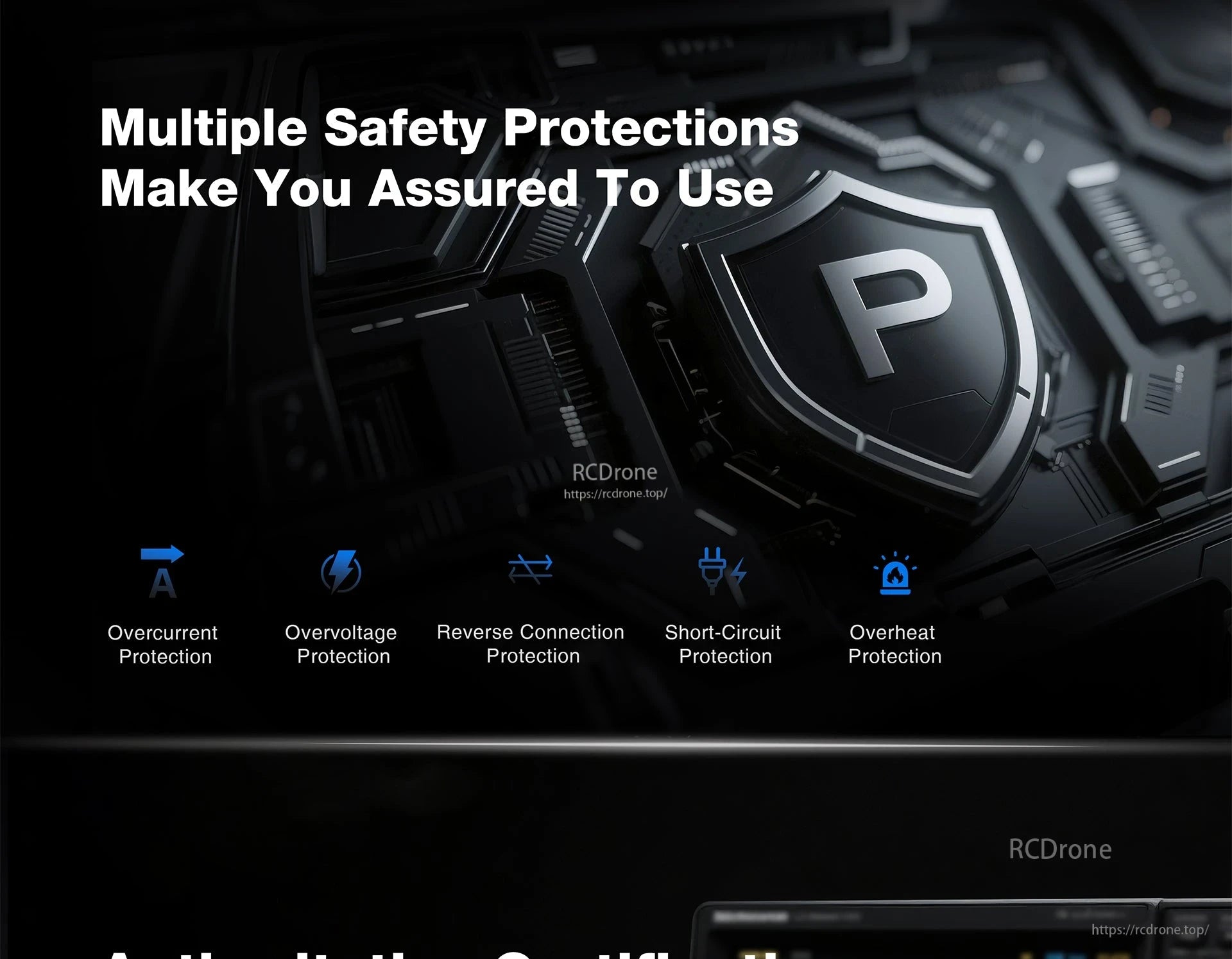Ultra Power UP2000 Charger, Multiple safety protections ensure reliable charging performance