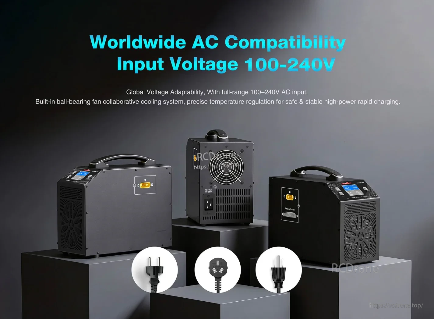 Ultra Power UP3500-28S with AC 100–240V worldwide input and selectable plug options for travel or shop use