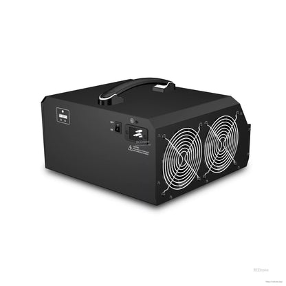 Ultra Power UP4000-14S: dual-channel 2x2000W/40A LiPo/LiHV charger for 6-14S, 100-240V AC, with 3.2" LCD, cooling fans, and power switch.