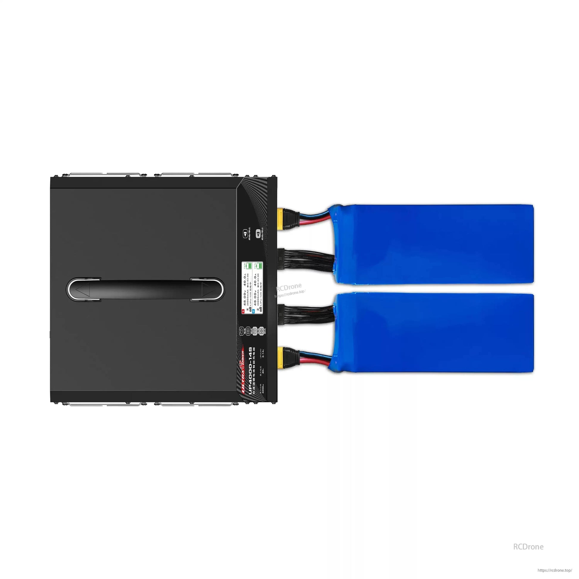 Ultra Power UP4000-14S Dual-Channel LiPo/LiHV Intelligent Charger, 2x2000W 40A, 6-14S, AC 100-240V, 3.2-inch LCD