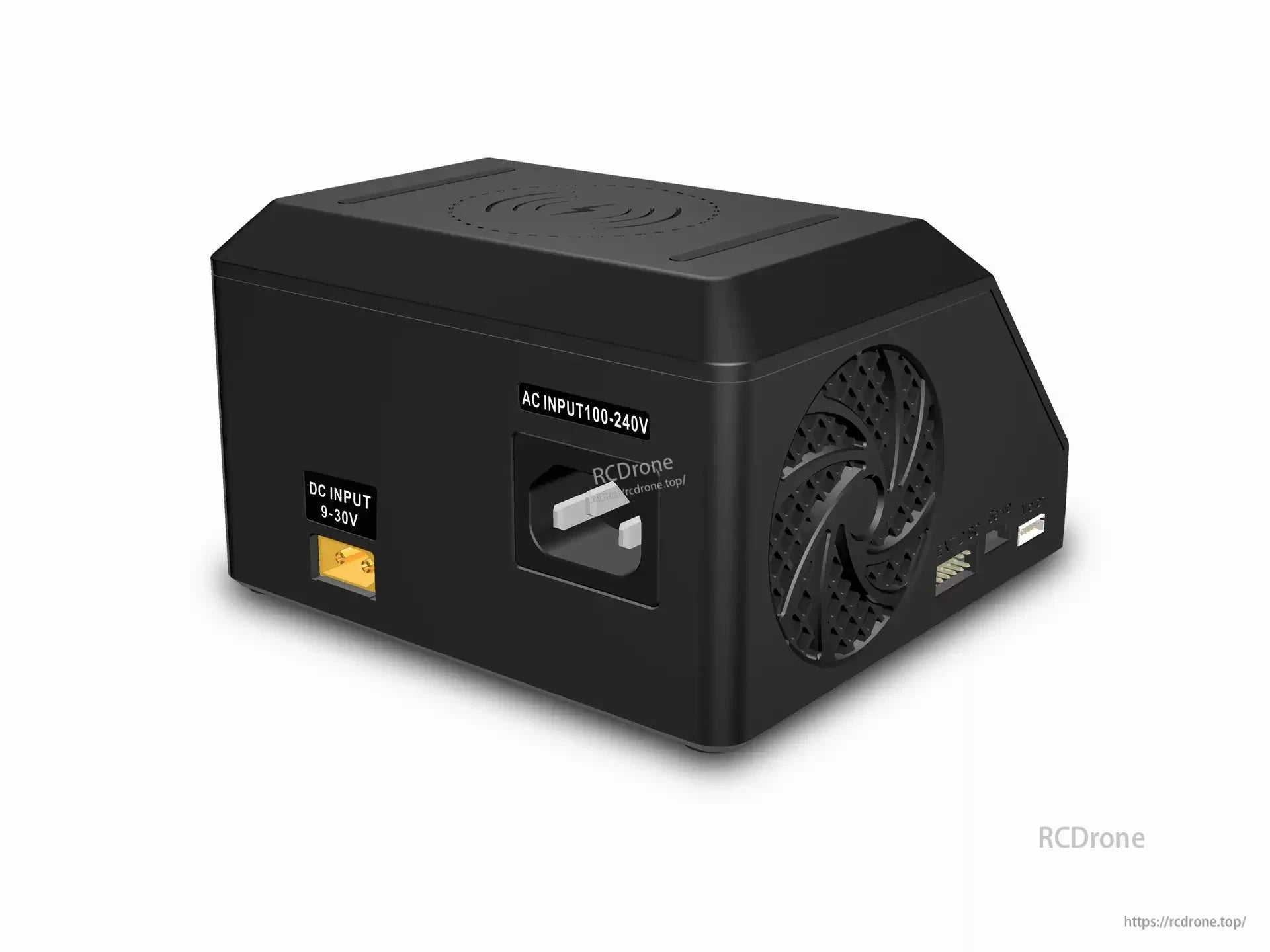 Ultra Power UP8 600W dual-channel charger supports 100-240V AC and 9-30V DC inputs, delivering 16A output for efficient charging.