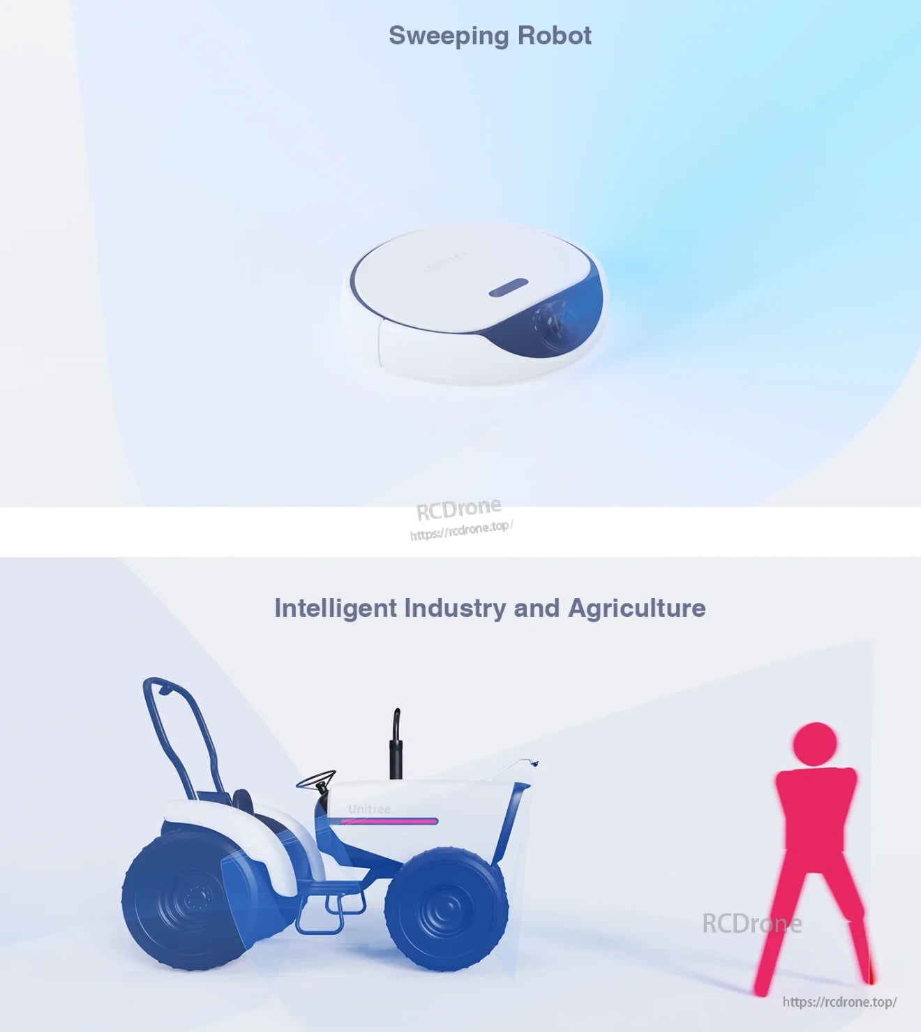 Unitree 4D LiDAR, Sweeping Robot, Intelligent Industry and Agriculture, Unitree