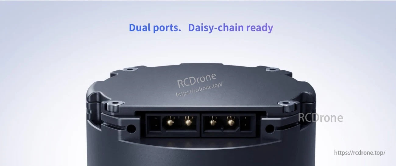 Top view of IM6014 showing dual ports for RS485 daisy-chain wiring on multi-drop bus