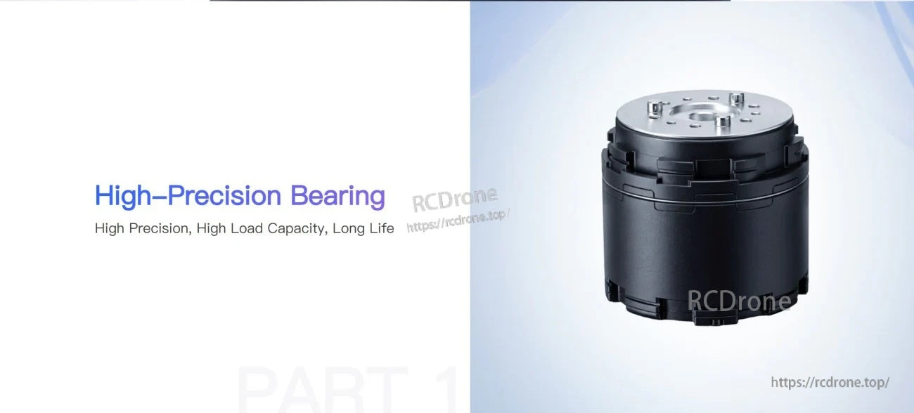 Unitree IM6014 motor highlighting high-precision bearing design for load capacity and long service life