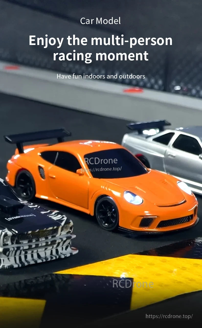 Upgraded Gyro 1/43 RC Drifting Car, Car Model: Enjoy multi-person racing, fun indoors and outdoors.