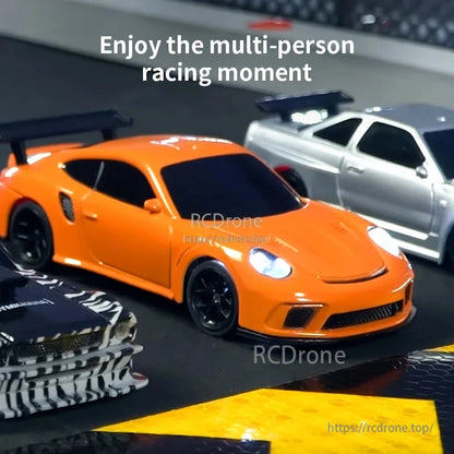 Upgraded Gyro 1/43 RC Drifting Car, Upgraded Gyro 1/43 RC car with 4WD and 2.4GHz control, max speed 15km/h.