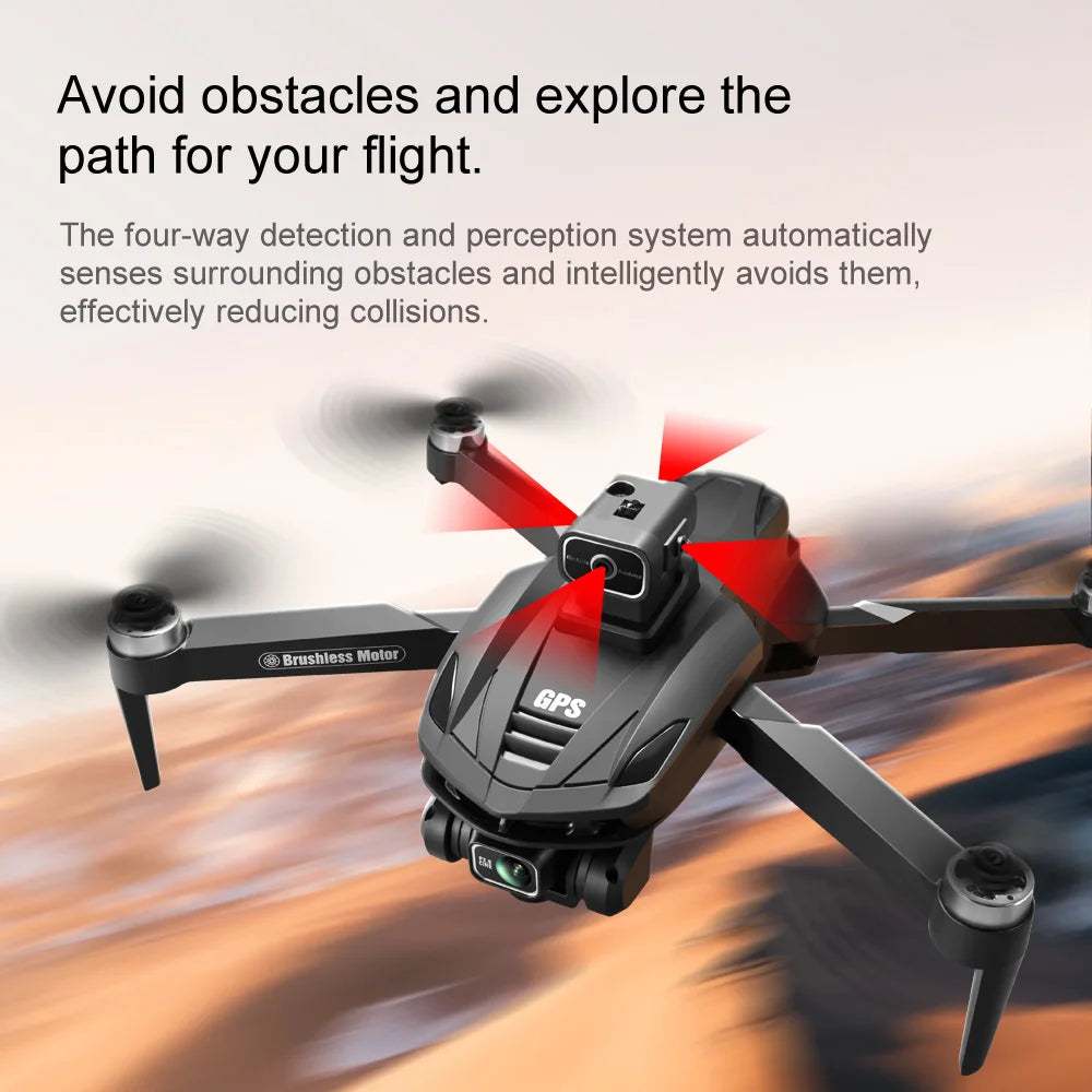 Explore new horizons with our V168 Pro Max GPS Drone, equipped with a four-way obstacle detection system for safe flight.