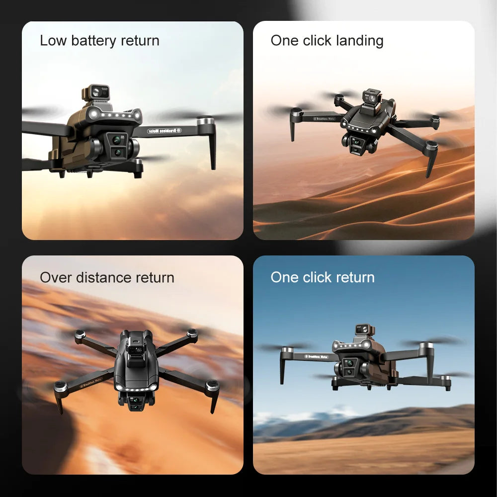 Low Battery Alert: One-Click Landing. Quickly return to safety with the V198 MAX PRO Drone intuitive design and long-range capabilities.