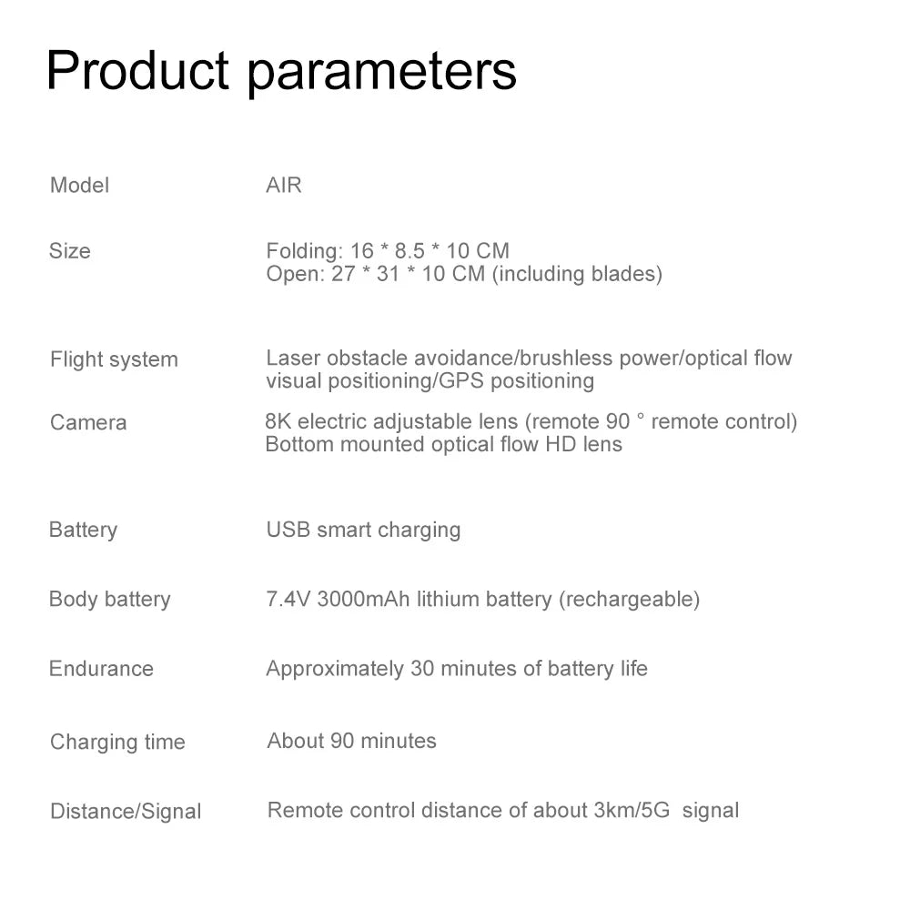 The V198 MAX PRO Drone is a high-performance aerial photography solution with folding design, laser obstacle avoidance, and 8K camera.