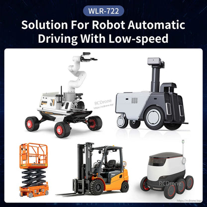 WLR-722 LiDAR application examples for low-speed robot and automatic driving platforms