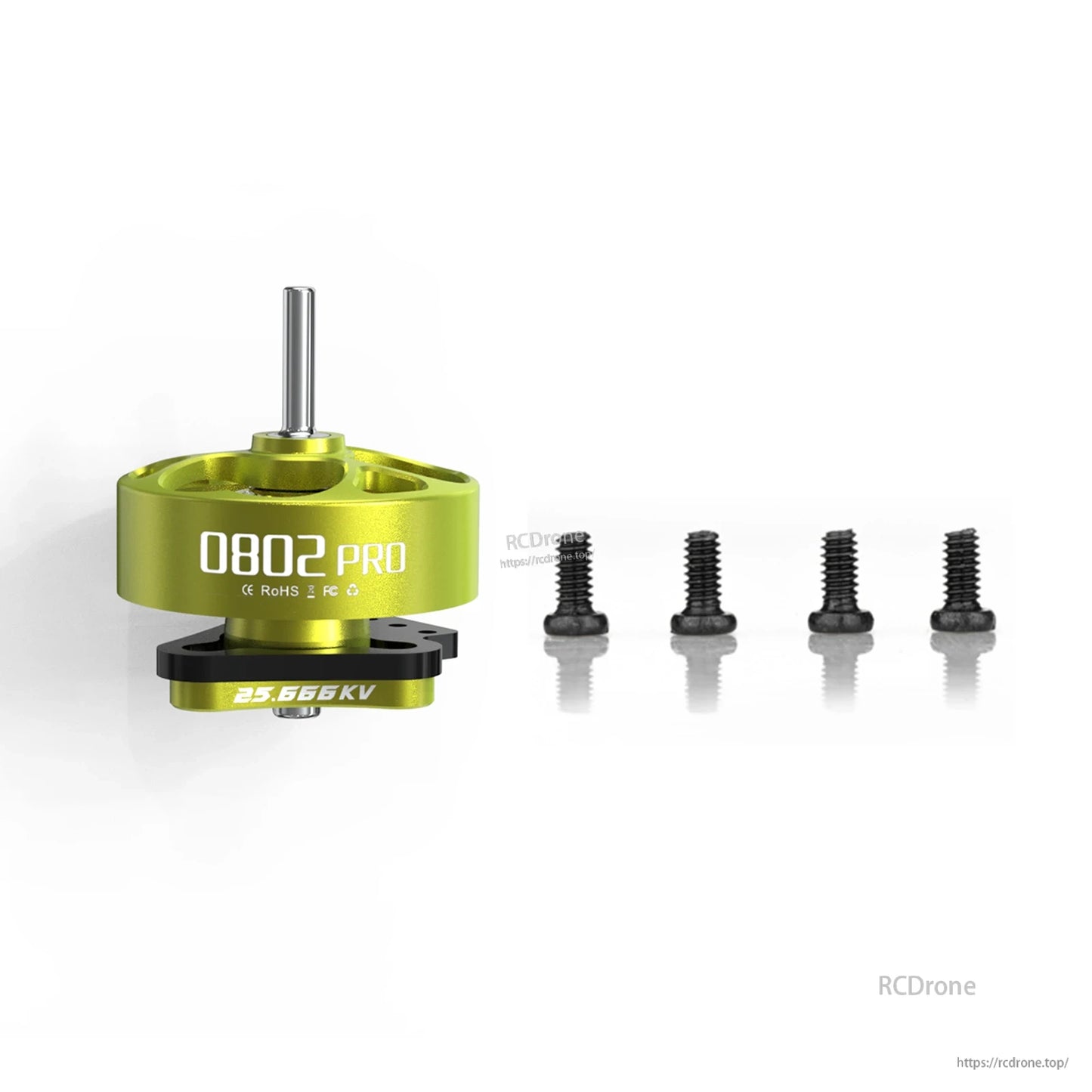 VCI 0802PRO 25666KV micro motor with four black mounting screws included