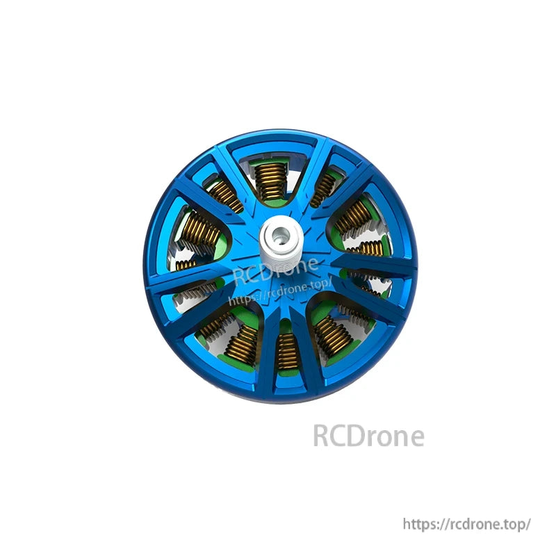 VCI ARES 2808 1350KV brushless motor top view showing rotor face and internal winding layout