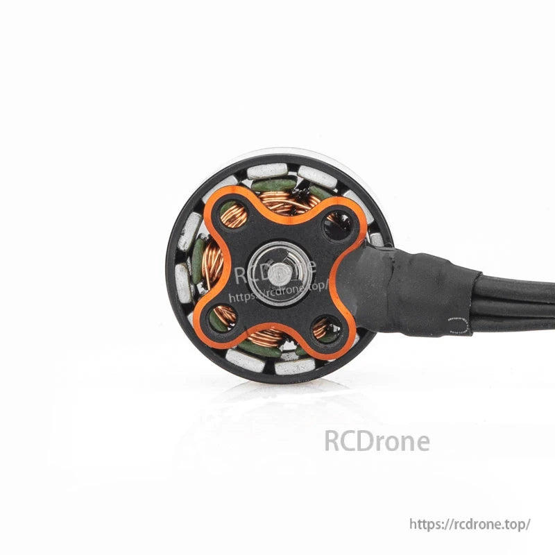 Bottom view showing SPARK 1105 motor mounting pattern and internal magnets with wire lead