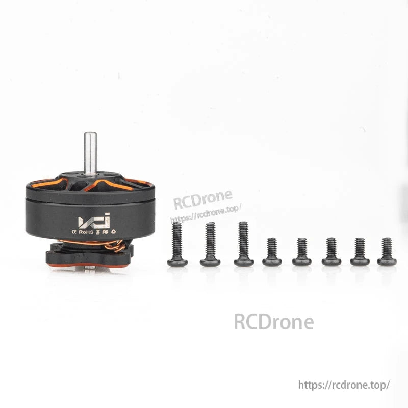 Package contents: SPARK 1203 brushless motor with included mounting screws set laid out