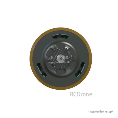 Top face view of VCI SPARK 3008 brushless motor showing circular end cap and vent openings