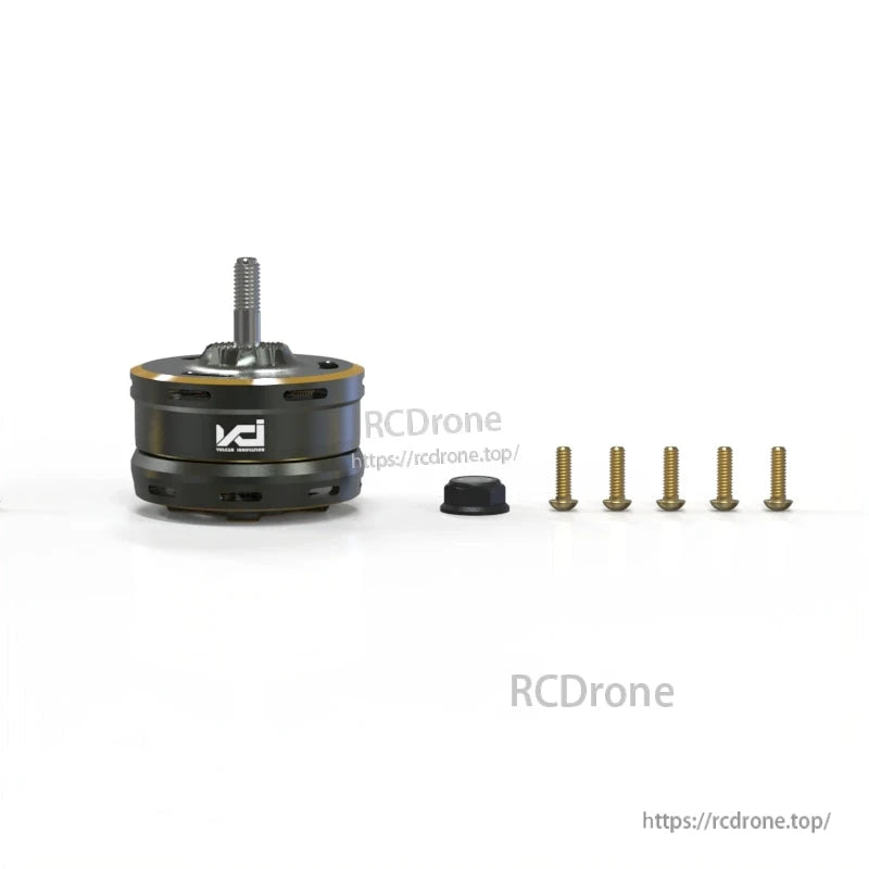 Package contents: 3210 brushless motor with locknut and five mounting screws