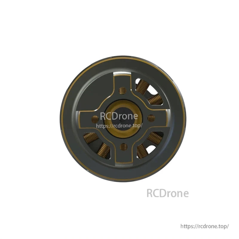 Bottom mounting face view with bolt holes and stator windings for 3210 brushless motor