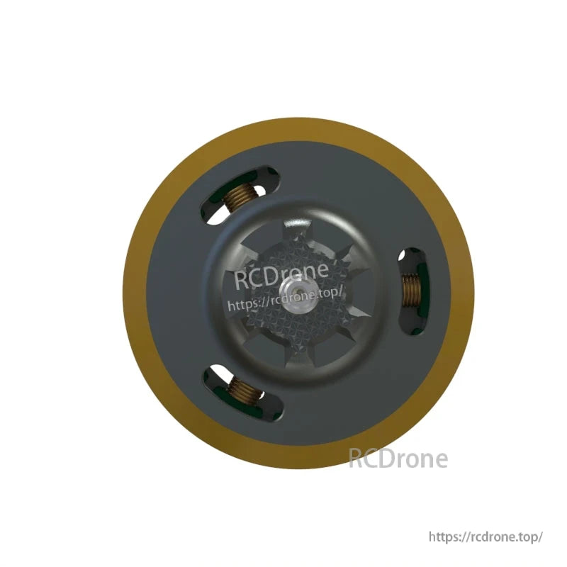 VCI SPARK 3512 450KV/800KV motor top face view with ventilation openings and visible copper windings