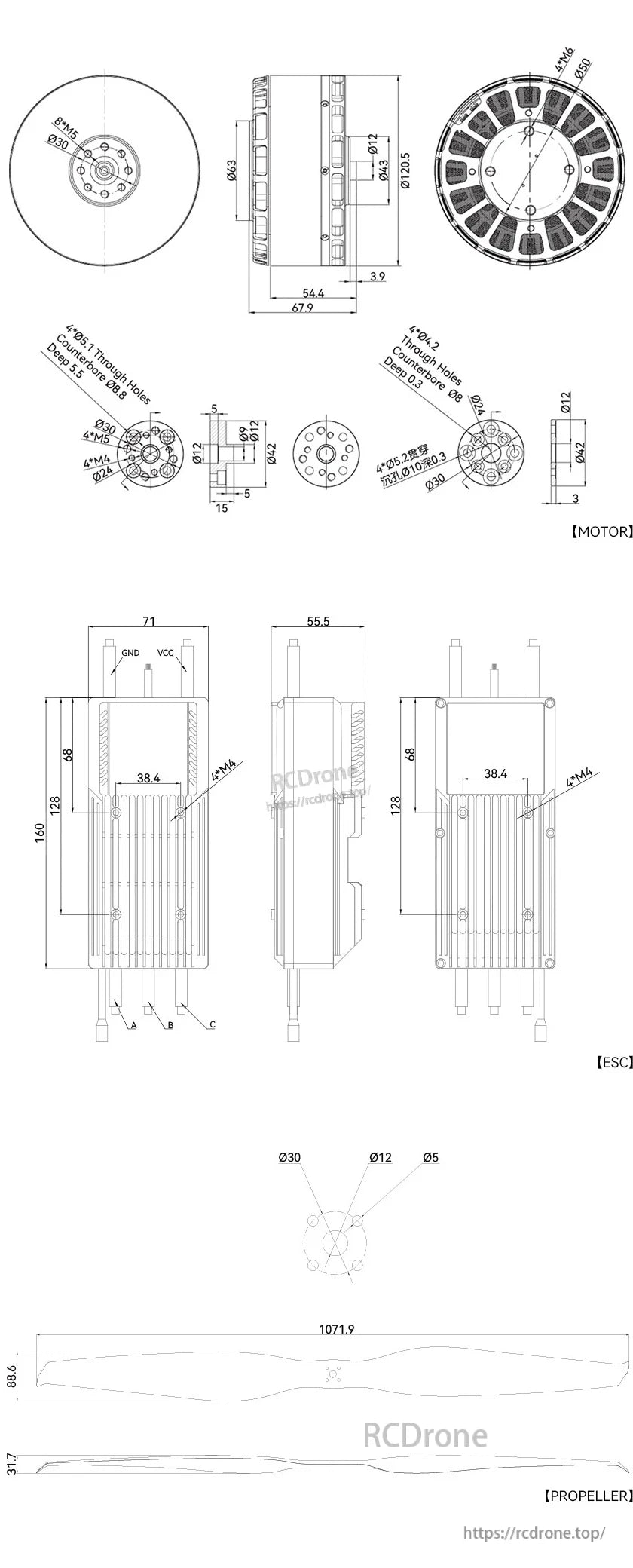 VL1165 technical drawing