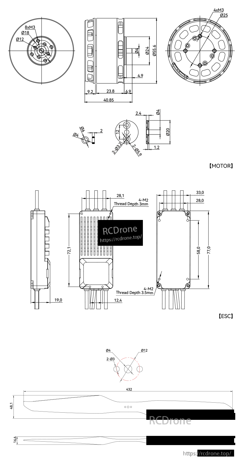 VL5009 technical drawing