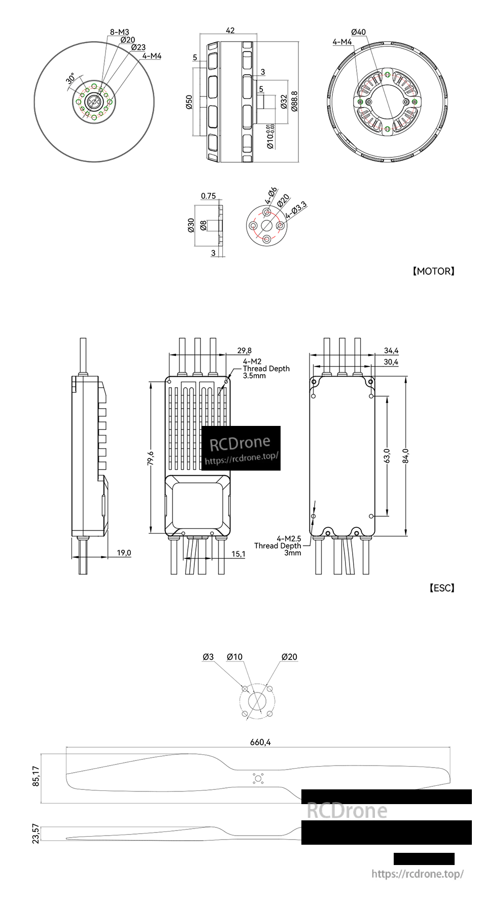 VL8015 technical drawing