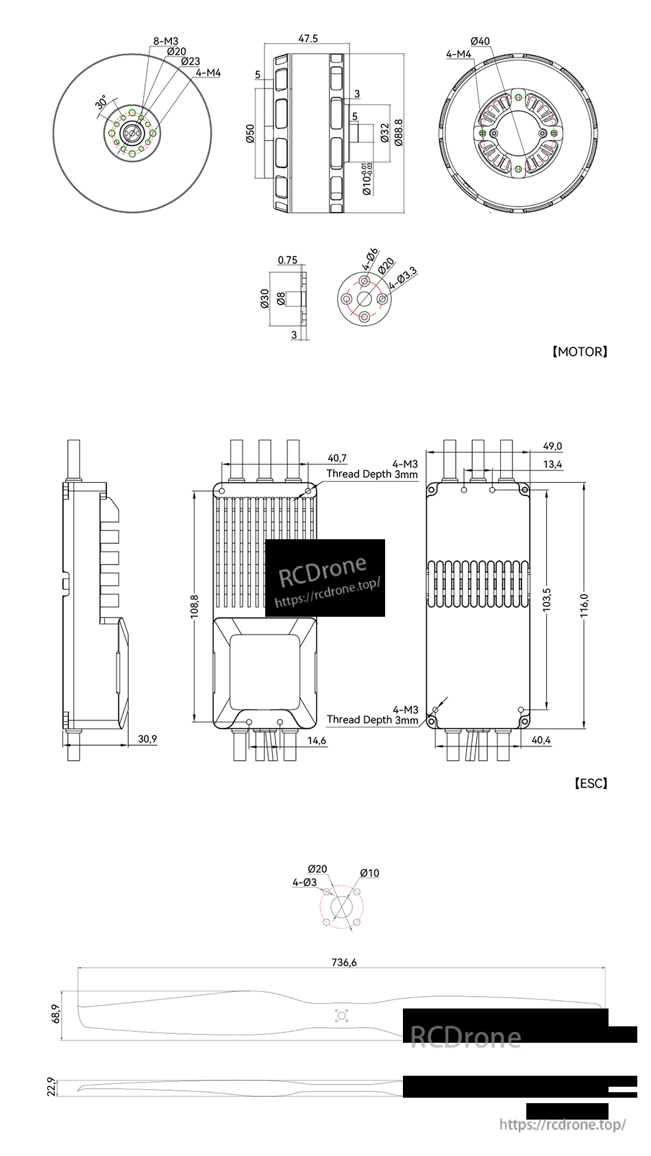 VL8022 technical drawing