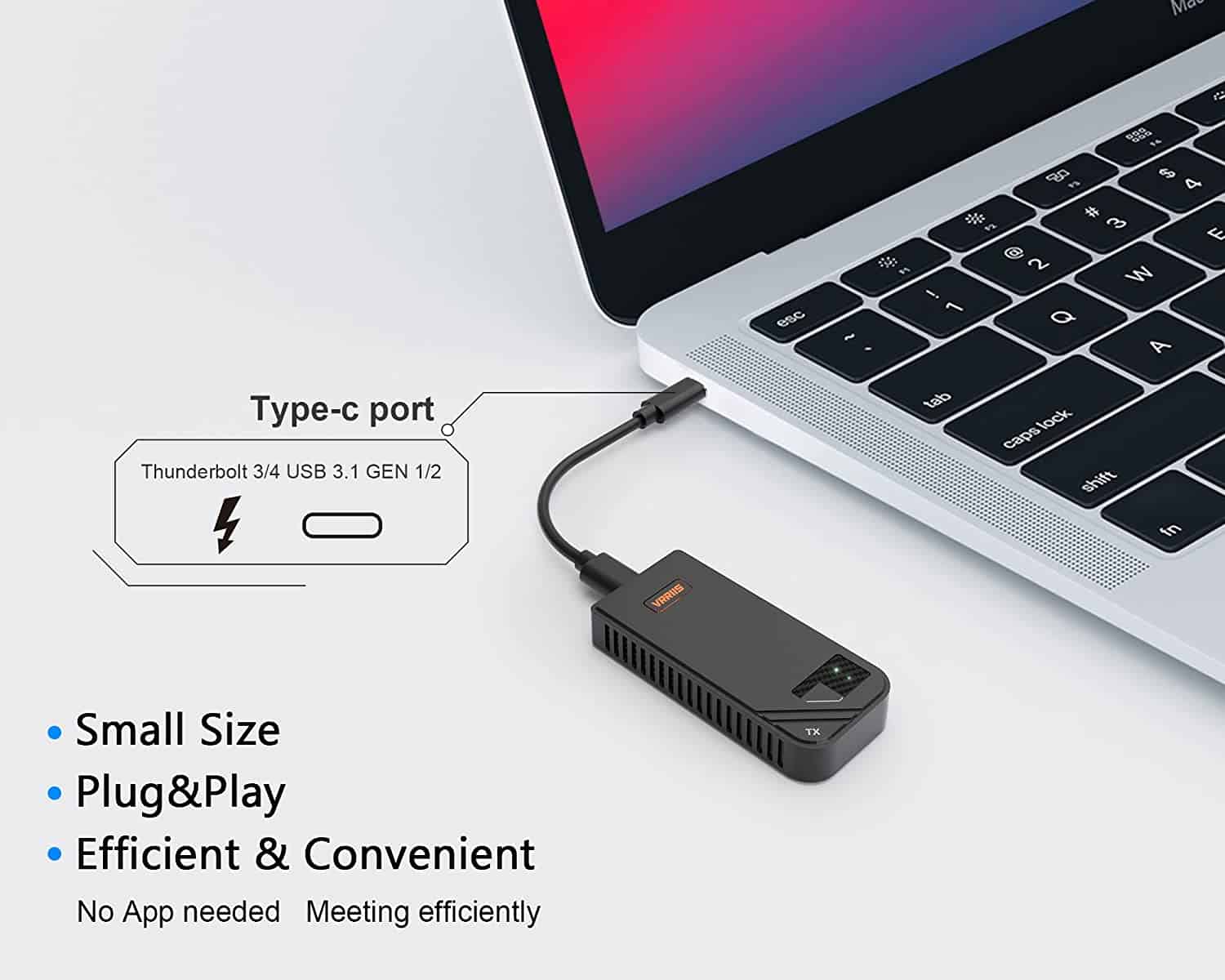 VRRIIS WL091HD, A compact power bank with 3 output ports, Type-C port, and Thunderbolt 3/4 support, ideal for boosting meeting efficiency and productivity.