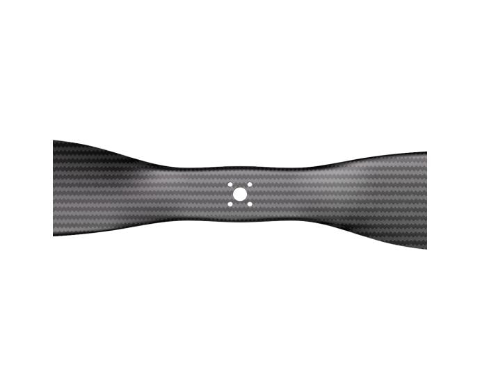 T-Motor matte carbon fiber composite VTOL propeller with central flange mount bolt pattern