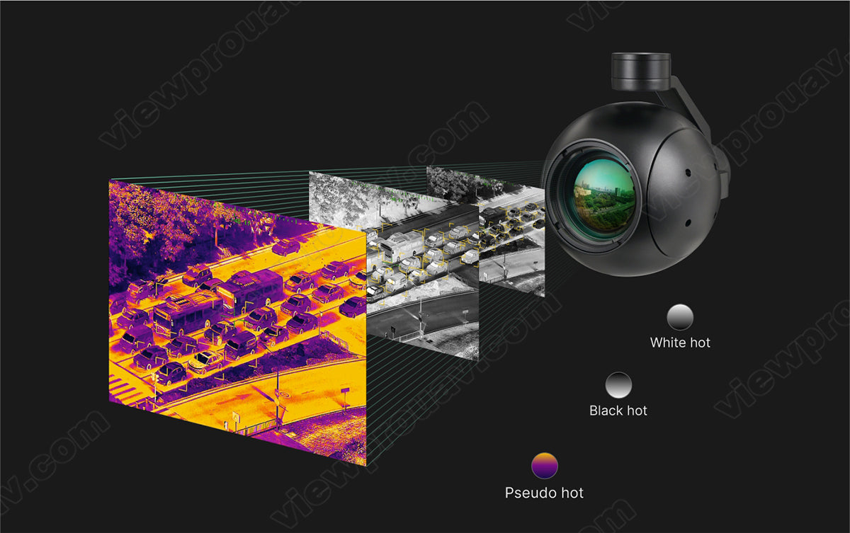 ViewPro AT50 offers white and black hot temperatures for precise viewing in various lighting conditions.