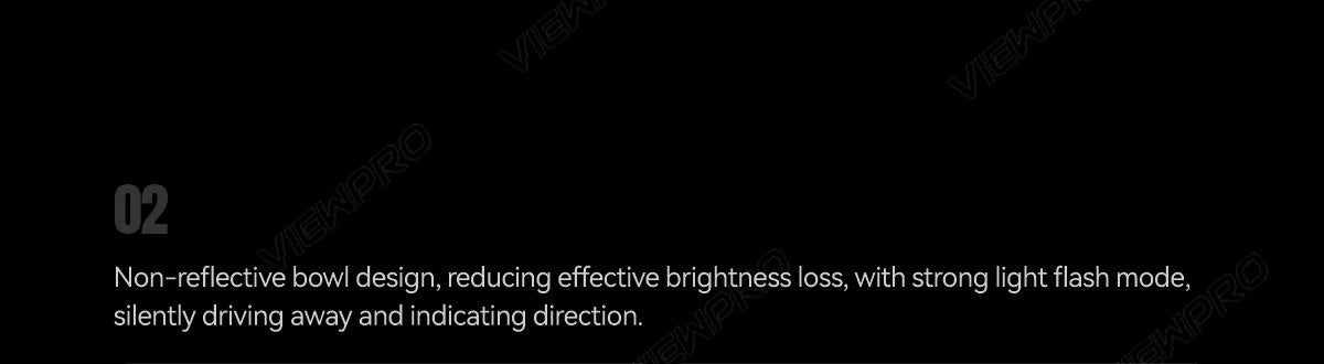 The ViewPro L4 Pro features a non-reflective bowl design, strong light flash mode, and silent drive away with directional indication.