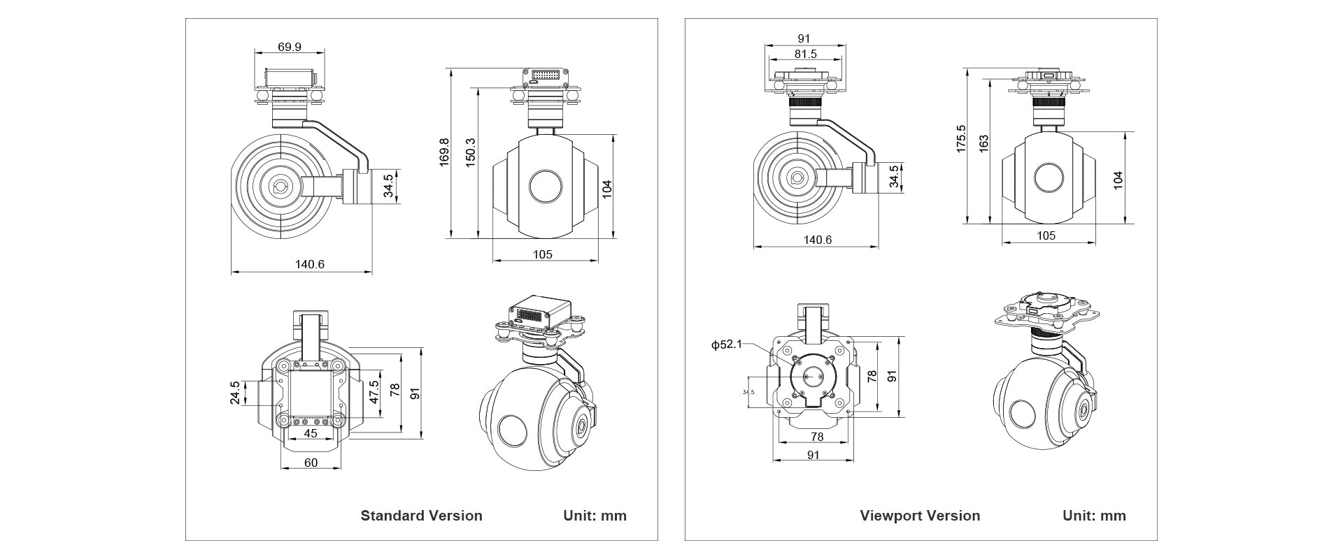 ViewPro Q20T 20x Optical Object Tracking Gimbal, The ViewPro Q20T is a 20x optical object tracking gimbal camera designed for drones.