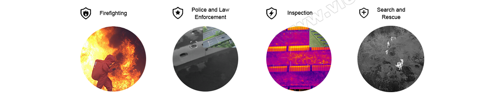 ViewPro QIR50T 50mm Drone Thermal Gimbal, Thermal camera gimbal for police and law enforcement, firefighting, inspection, enforcement, and rescue operations.