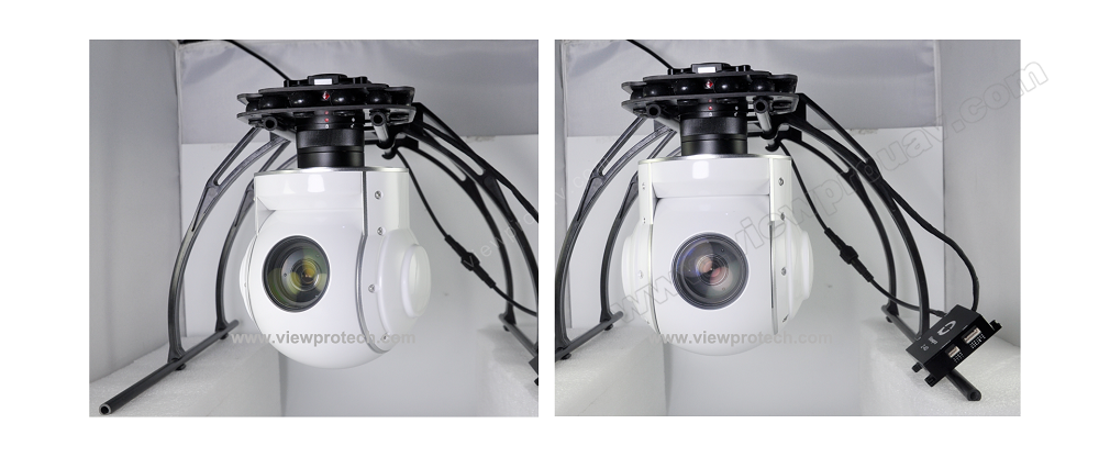 ViewPro U30T Starlight Camera, ViewPro U30T camera features 30x zoom and starlight capability, with object tracking and 2-axis gimbal for use on VTOL UAVs and multi-rotor drones.