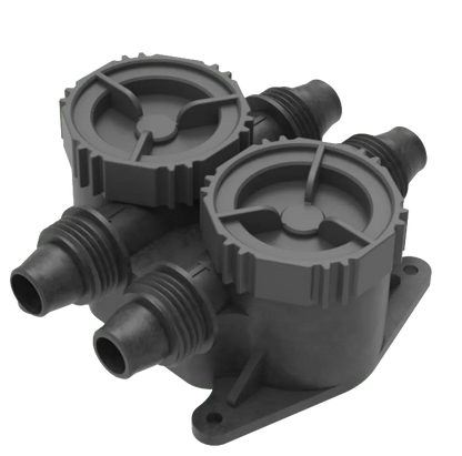 VK FL-2 Dual-Channel Paddle Wheel Flow Meter –  5–60L/min, PWM Output, IP67 Waterproof for Agriculture Drones