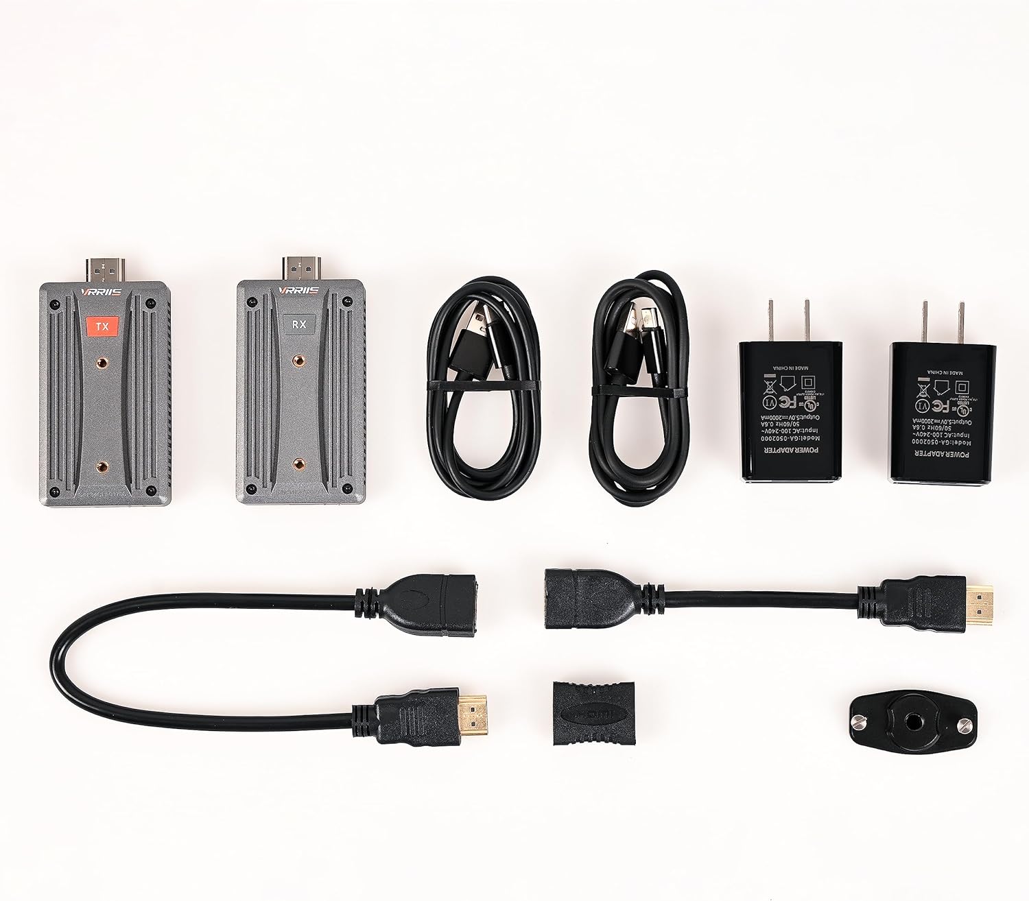 Vrriis WL090, Wireless HDMI kit for transmitting 1080P@60Hz resolution over 2.4G or 5.8G frequencies.