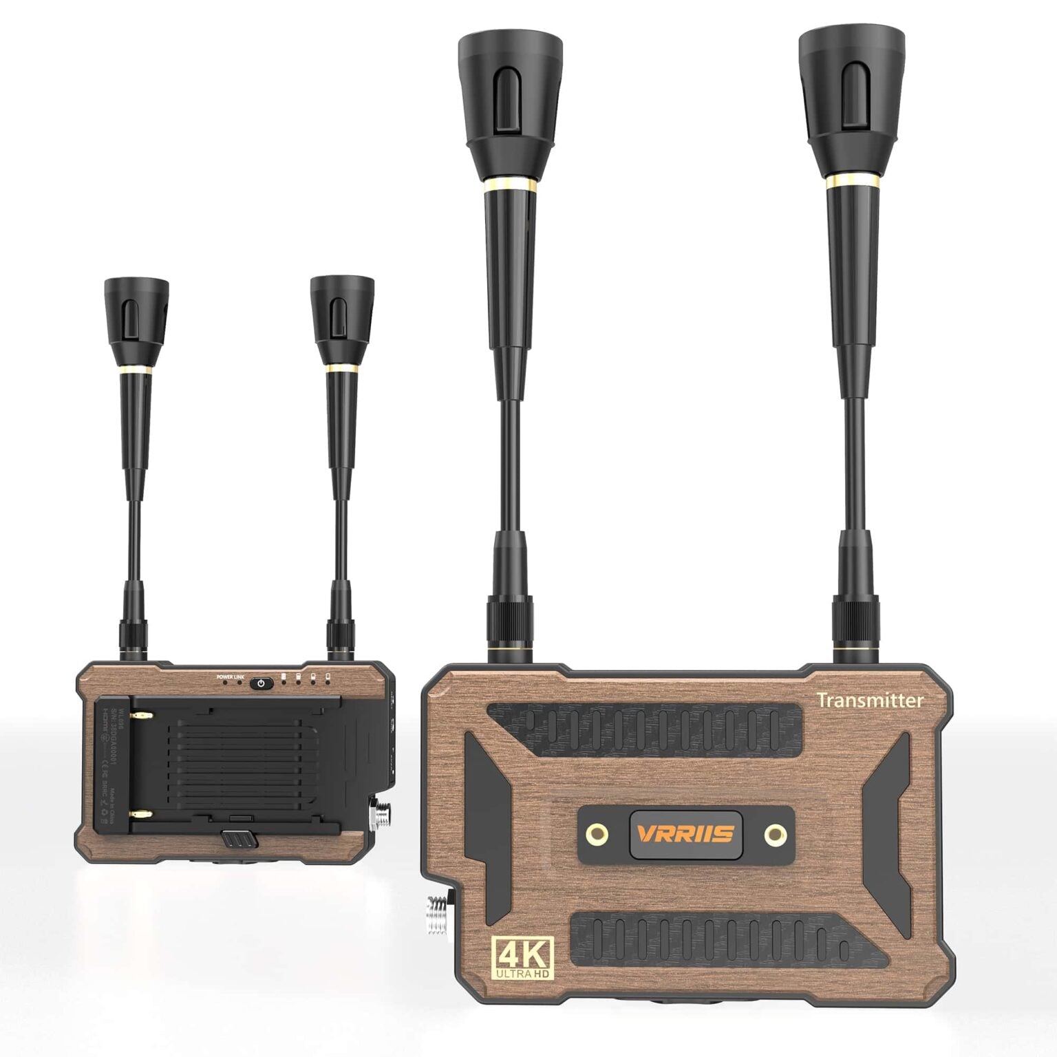 Vrriis WL096, Wireless kit transmits 4K HDMI signals from various sources to TV using 2.4G and 5G tech.