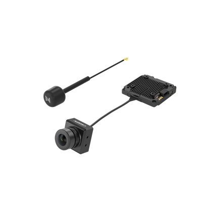 Walksnail Avatar HD Kit V2 (8G) FPV kit with camera, VTX module and antenna on black background