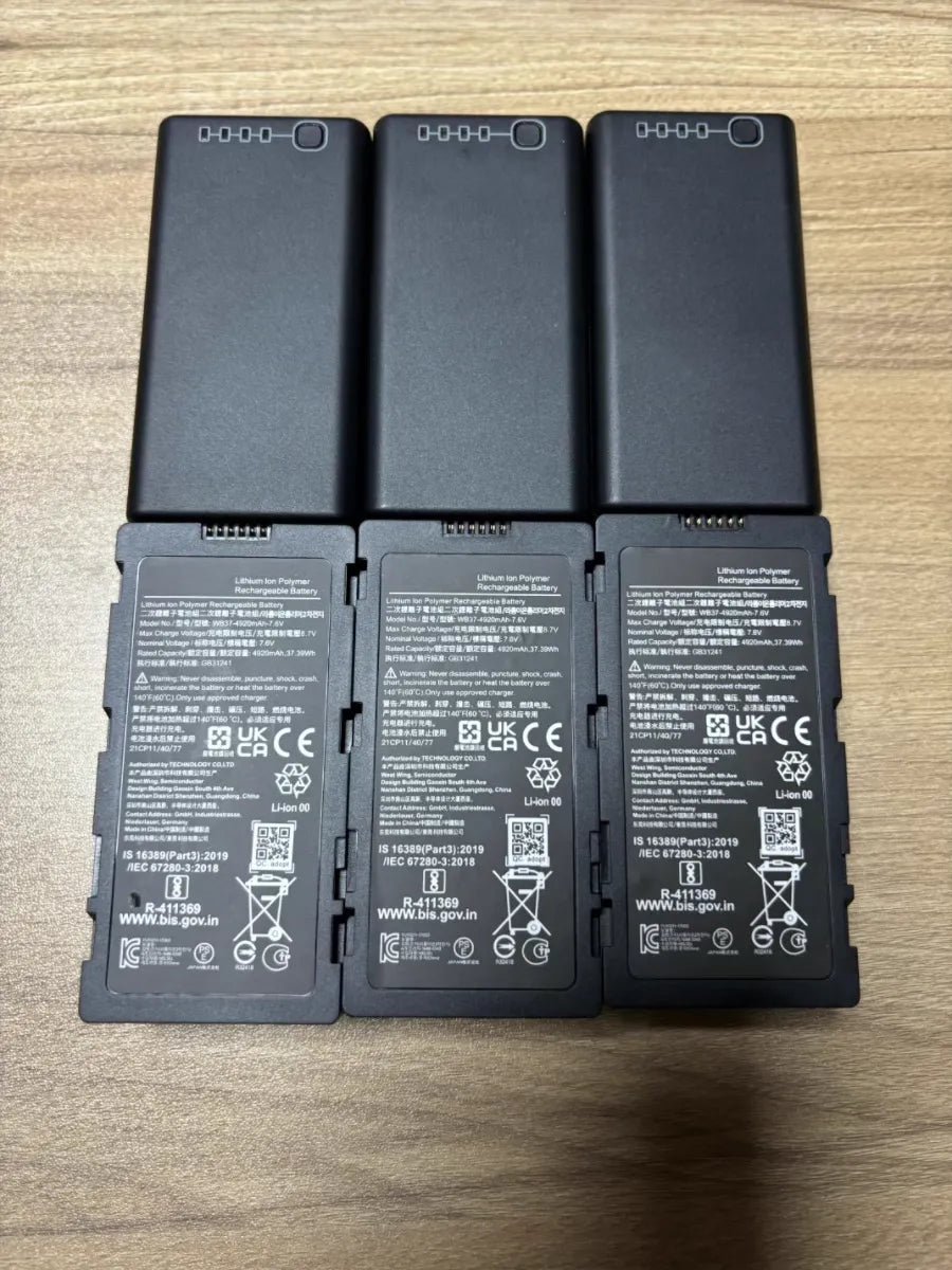 WB37 替換外接電池 & 雙充電器集線器，兼容 DJI T30 T40 T50 T60 T70 T100 Matrice 4 遙控器